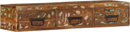 vidaXL - Tv-meubel - wandmontage - 100x30x19 - cm - massief - gerecycled - hout