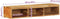 vidaXL - Tv-meubel - wandmontage - 100x30x19 - cm - massief - acaciahout
