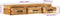 vidaXL - Tv-meubel - wandmontage - 100x30x19 - cm - massief - acaciahout