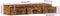 vidaXL - Tv-meubel - wandmontage - 100x30x19 - cm - massief - gerecycled - hout