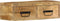 vidaXL - Tv-meubel - wandmontage - 60x30x19 - cm - massief - ruw - mangohout