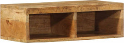 vidaXL - Tv-meubel - wandmontage - 60x30x19 - cm - massief - ruw - mangohout