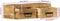 vidaXL - Tv-meubel - wandmontage - 60x30x19 - cm - massief - ruw - mangohout