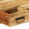 vidaXL - Tv-meubel - wandmontage - 60x30x19 - cm - massief - acaciahout