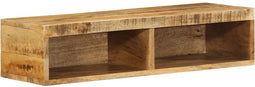 vidaXL - Tv-meubel - wandmontage - 80x30x19 - cm - massief - ruw - mangohout