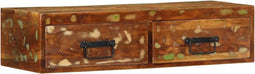 vidaXL - Tv-meubel - wandmontage - 80x30x19 - cm - massief - gerecycled - hout