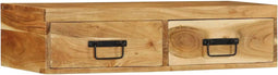 vidaXL - Tv-meubel - wandmontage - 80x30x19 - cm - massief - acaciahout
