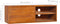 vidaXL - Tv-meubel - wandmontage - 90x30x30 - cm - massief - teakhout
