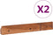 vidaXL - Tv-meubel - wandmontage - 90x30x30 - cm - massief - teakhout