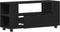 vidaXL - Tv-meubel - wielen - 102x34,5x43 - cm - spaanplaat - zwart - eikenkleurig