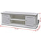 vidaXL - Tv-meubel - wit - hout