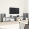 vidaXL - Tv-meubelen - 2 - st - 100x30x50 - cm - bewerkt - hout - grijs - sonoma - eiken