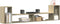 vidaXL - Tv-meubelen - 2 - st - 100x30x50 - cm - bewerkt - hout - sonoma - eikenkleurig