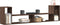 vidaXL - Tv-meubelen - 2 - st - 100x30x50 - cm - bewerkt - hout - bruin - eikenkleurig