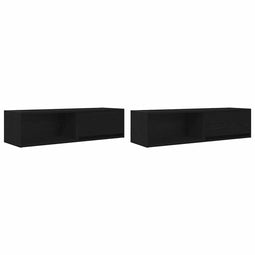 vidaXL - Tv-meubelen - 2 - st - 100x31x25,5 - cm - bewerkt - hout - zwart