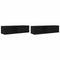 vidaXL - Tv-meubelen - 2 - st - 100x31x25,5 - cm - bewerkt - hout - zwart