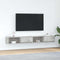 vidaXL - Tv-meubelen - 2 - st - 100x31x25,5 - cm - bewerkt - hout - betongrijs