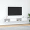 vidaXL - Tv-meubelen - 2 - st - 100x31x25,5 - cm - bewerkt - hout - wit