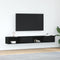 vidaXL - Tv-meubelen - 2 - st - 100x31x25,5 - cm - bewerkt - hout - zwart