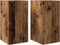 vidaXL - Tv-meubelen - 2 - st - 30,5x30x60 - cm - bewerkt - hout - oud - houtkleurig
