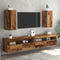 vidaXL - Tv-meubelen - 2 - st - 30,5x30x60 - cm - bewerkt - hout - oud - houtkleurig