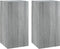 vidaXL - Tv-meubelen - 2 - st - 30,5x30x60 - cm - bewerkt - hout - grijs - sonoma - eiken