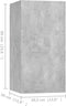vidaXL - Tv-meubelen - 2 - st - 30,5x30x60 - cm - bewerkt - hout - betongrijs