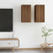 vidaXL - Tv-meubelen - 2 - st - 30,5x30x60 - cm - bewerkt - hout - bruin - eikenkleur