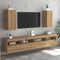 vidaXL - Tv-meubelen - 2 - st - 30,5x30x60 - cm - bewerkt - hout - artisanaal - eiken