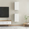 vidaXL - Tv-meubelen - 2 - st - 30,5x30x60 - cm - bewerkt - hout - wit
