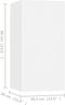 vidaXL - Tv-meubelen - 2 - st - 30,5x30x60 - cm - bewerkt - hout - wit