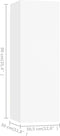 vidaXL - Tv-meubelen - 2 - st - 30,5x30x90 - cm - spaanplaat - wit