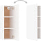 vidaXL - Tv-meubelen - 2 - st - 30,5x30x90 - cm - spaanplaat - wit