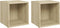 vidaXL - Tv-meubelen - 2 - st - 37x35x37 - cm - bewerkt - hout - sonoma - eikenkleurig