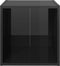 vidaXL - Tv-meubelen - 2 - st - 37x35x37 - cm - bewerkt - hout - hoogglans - zwart