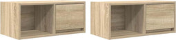 vidaXL - Tv-meubelen - 2 - st - 60x31x25,5 - cm - bewerkt - hout - sonoma - eikenkleurig