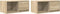 vidaXL - Tv-meubelen - 2 - st - 60x31x25,5 - cm - bewerkt - hout - sonoma - eikenkleurig
