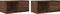 vidaXL - Tv-meubelen - 2 - st - 60x31x25,5 - cm - bewerkt - hout - bruin - eikenkleurig