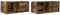 vidaXL - Tv-meubelen - 2 - st - 60x31x25,5 - cm - bewerkt - hout - gerookt - eikenkleur