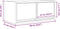 vidaXL - Tv-meubelen - 2 - st - 60x31x25,5 - cm - bewerkt - hout - bruin - eikenkleurig