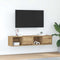 vidaXL - Tv-meubelen - 2 - st - 60x31x25,5 - cm - bewerkt - hout - artisanaal - eiken