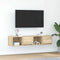 vidaXL - Tv-meubelen - 2 - st - 60x31x25,5 - cm - bewerkt - hout - sonoma - eikenkleurig