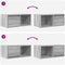 vidaXL - Tv-meubelen - 2 - st - 60x31x25,5 - cm - bewerkt - hout - grijs - sonoma - eiken