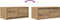 vidaXL - Tv-meubelen - 2 - st - 60x31x25,5 - cm - bewerkt - hout - artisanaal - eiken