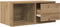 vidaXL - Tv-meubelen - 2 - st - 60x31x25,5 - cm - bewerkt - hout - artisanaal - eiken