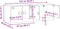 vidaXL - Tv-meubelen - 2 - st - 67x39x44 - cm - staal - mosterdgeel