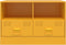 vidaXL - Tv-meubelen - 2 - st - 67x39x44 - cm - staal - mosterdgeel