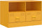 vidaXL - Tv-meubelen - 2 - st - 67x39x44 - cm - staal - mosterdgeel