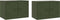 vidaXL - Tv-meubelen - 2 - st - 67x39x44 - cm - staal - olijfgroen