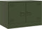 vidaXL - Tv-meubelen - 2 - st - 67x39x44 - cm - staal - olijfgroen